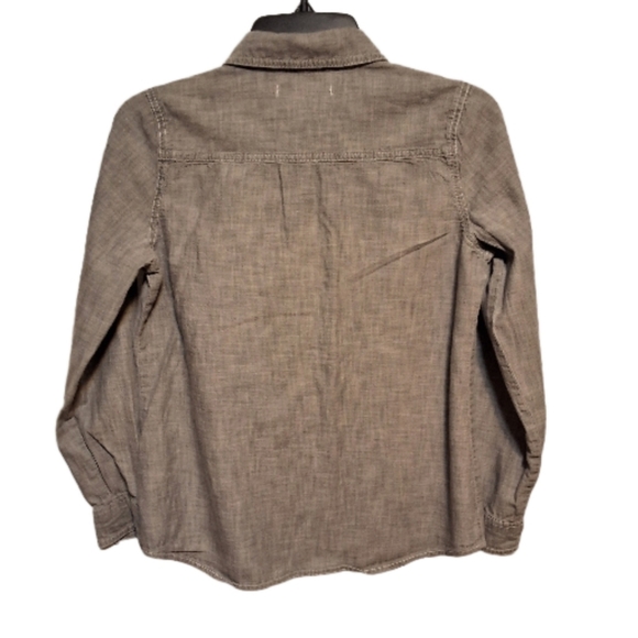 Old Navy Button Down Gray Shirt Size S - Picture 2 of 7
